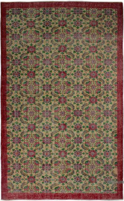 Alfombra Vintage Turca Anudada a Mano - 182 cm x 303 cm