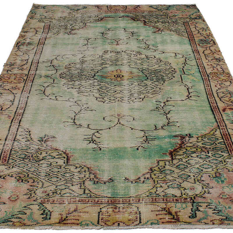 Alfombra Vintage Turca Anudada a Mano - 152 cm x 256 cm - K0083027
