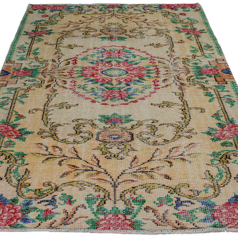 Alfombra Vintage Turca Anudada a Mano - 152 cm x 238 cm - K0083028