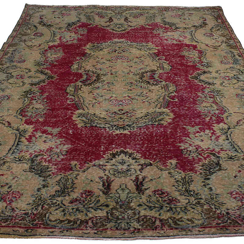 Alfombra Vintage Turca Anudada a Mano - 194 cm x 290 cm - K0083030