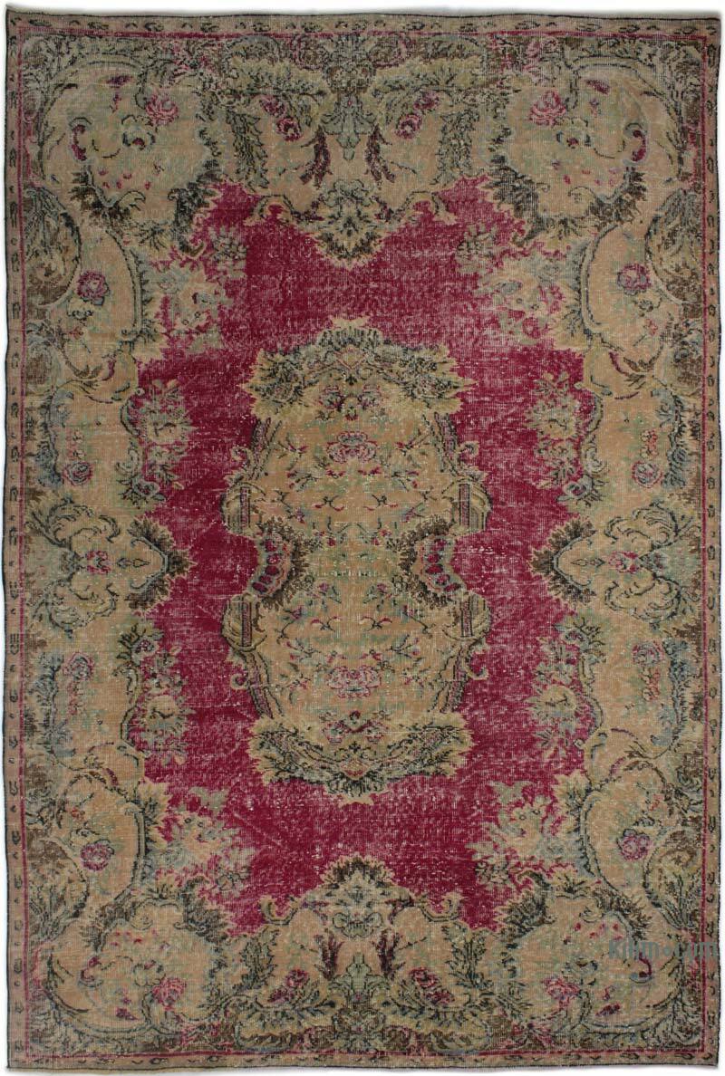 Alfombra Vintage Turca Anudada a Mano - 194 cm x 290 cm - K0083030