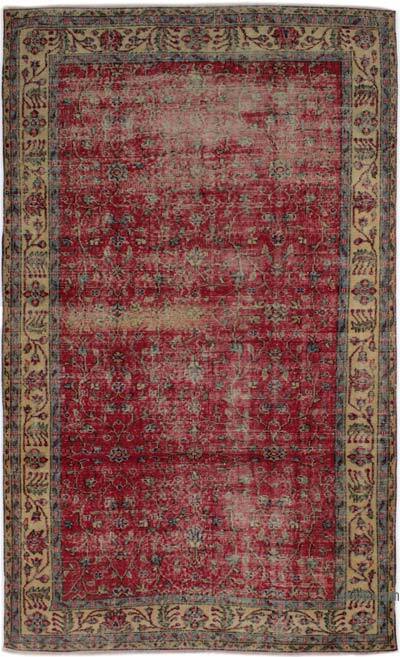 Alfombra Vintage Turca Anudada a Mano - 153 cm x 262 cm