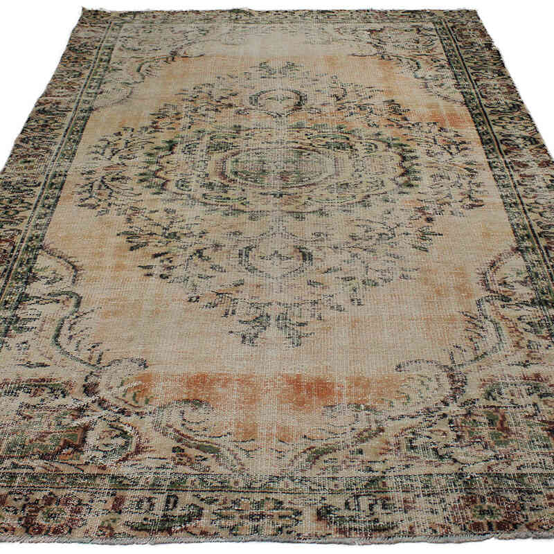 El Dokuma Vintage Halı - 165 cm x 257 cm - K0083034