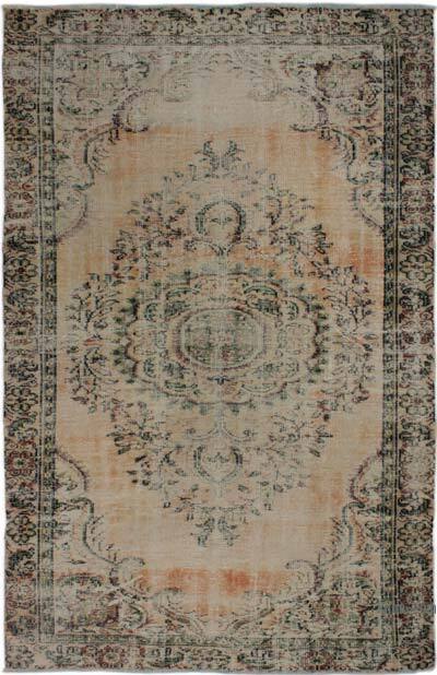 Vintage Turkish Hand-Knotted Rug - 5' 5" x 8' 5" (65" x 101")