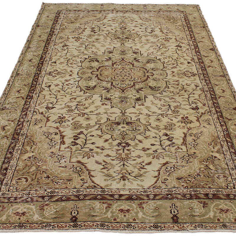 Alfombra Vintage Turca Anudada a Mano - 153 cm x 237 cm - K0083036