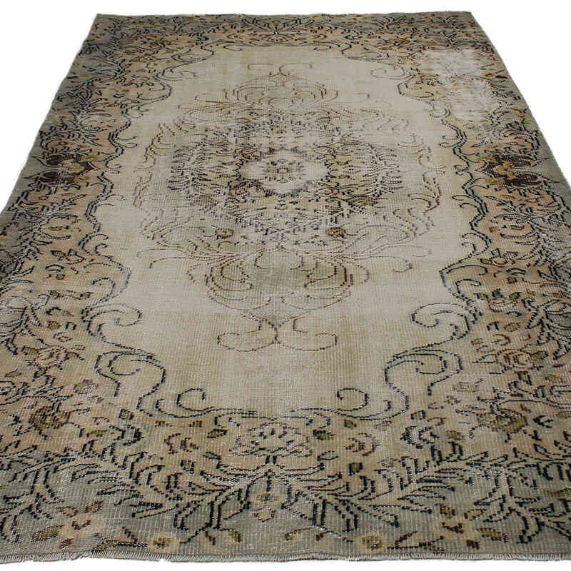 Alfombra Vintage Turca Anudada a Mano - 171 cm x 278 cm - K0083040