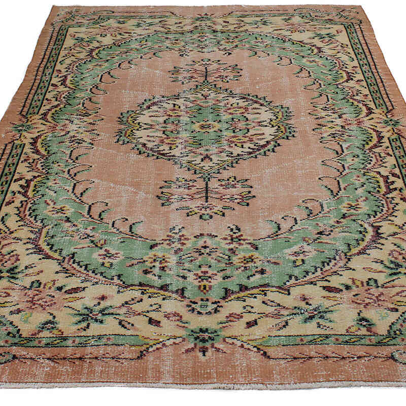Alfombra Vintage Turca Anudada a Mano - 165 cm x 245 cm - K0083041