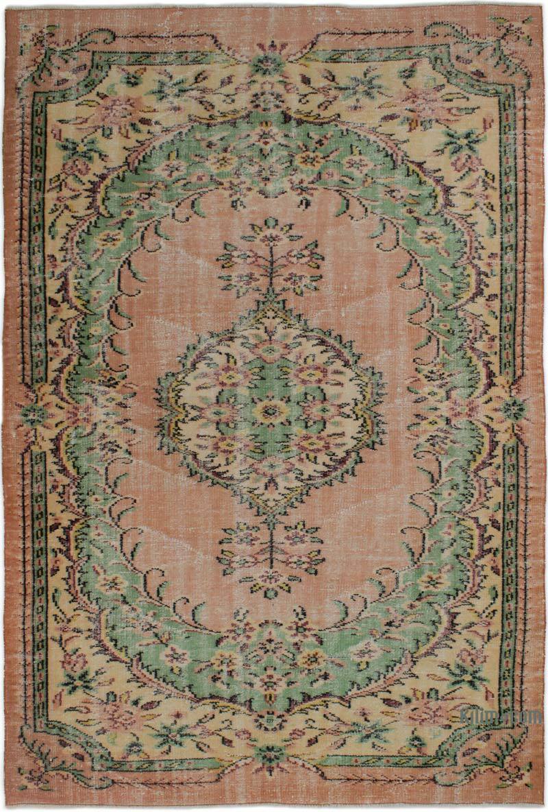 Alfombra Vintage Turca Anudada a Mano - 165 cm x 245 cm - K0083041