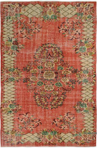 Alfombra Vintage Turca Anudada a Mano - 175 cm x 268 cm
