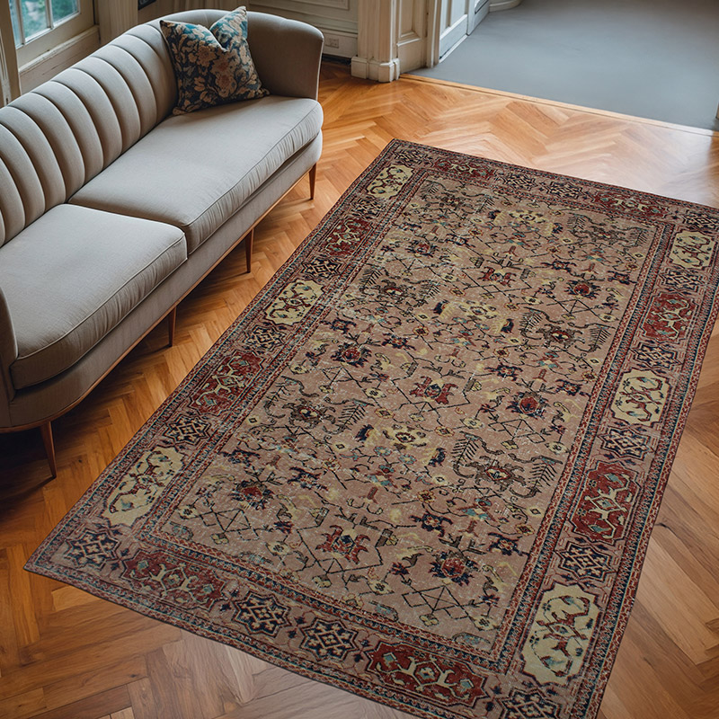 El Dokuma Vintage Halı - 170 cm x 272 cm - K0083045