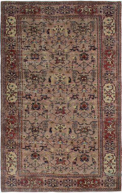 Vintage Turkish Hand-Knotted Rug - 5' 7" x 8' 11" (67" x 107")