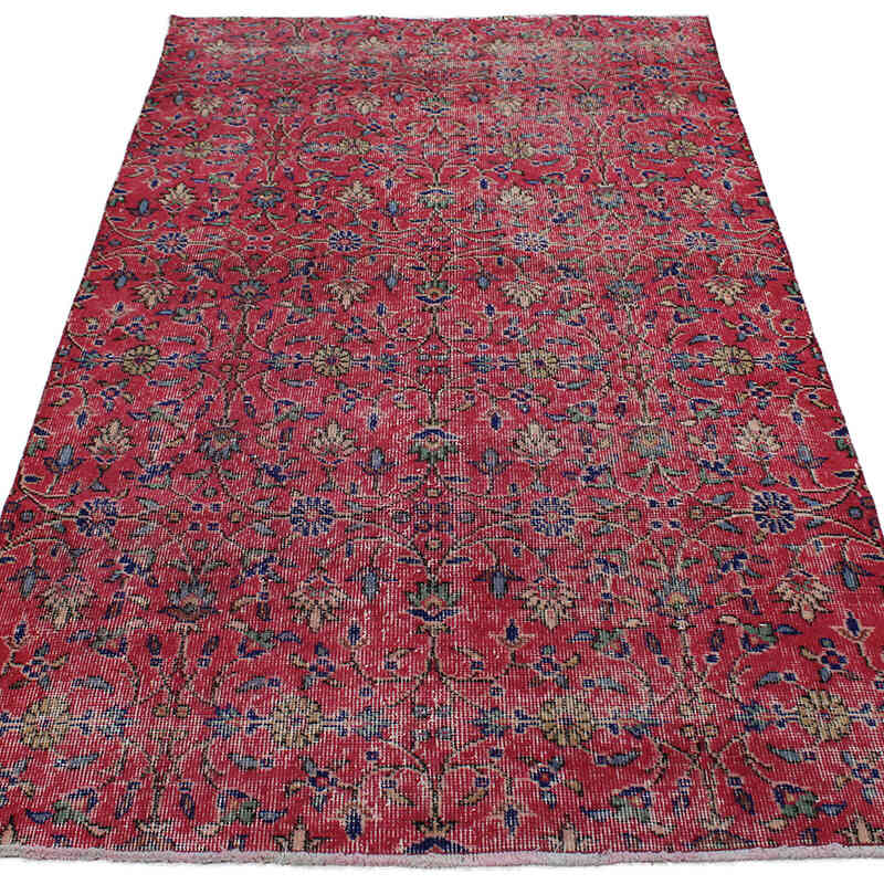 Alfombra Vintage Turca Anudada a Mano - 112 cm x 198 cm - K0083047
