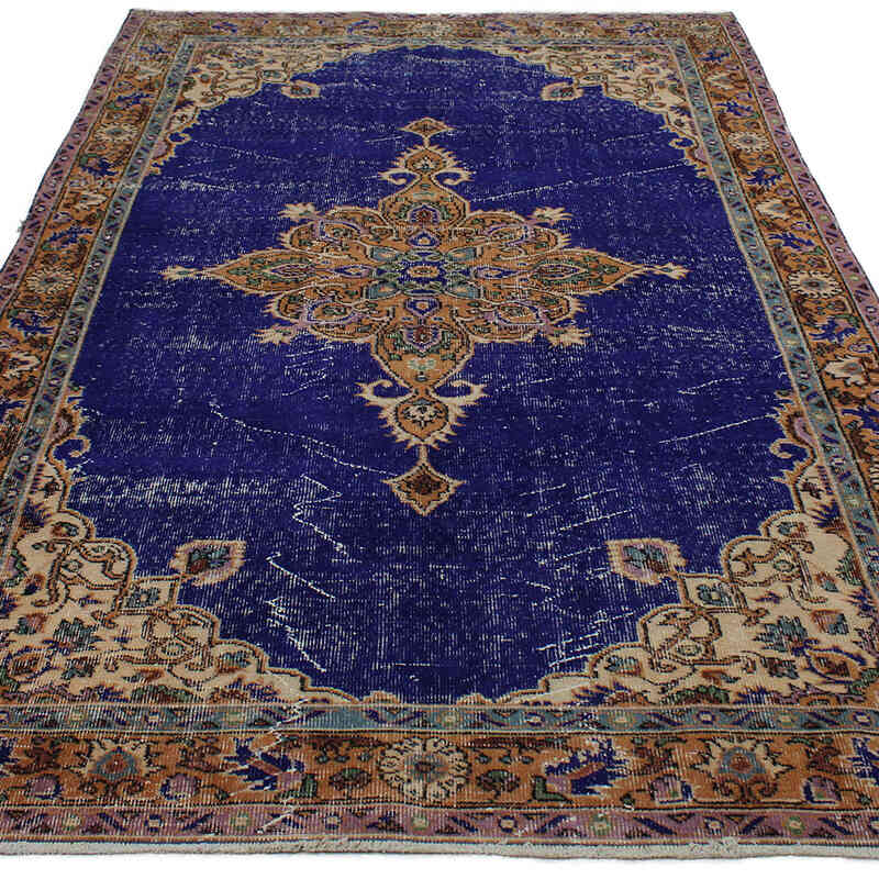 Alfombra Vintage Turca Anudada a Mano - 158 cm x 257 cm - K0083050