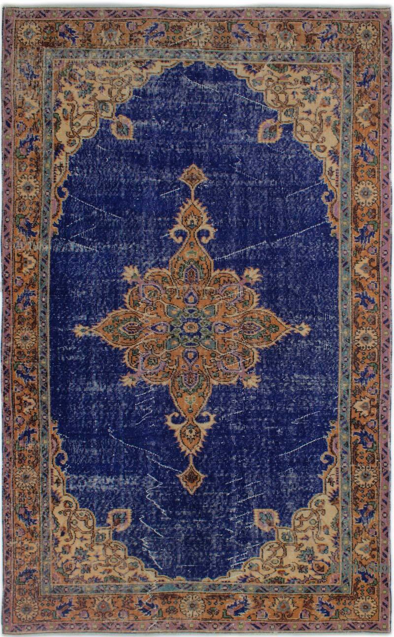 Alfombra Vintage Turca Anudada a Mano - 158 cm x 257 cm - K0083050
