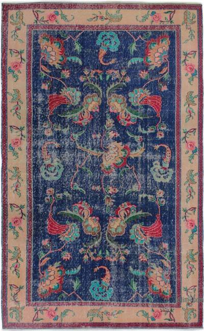 Vintage Turkish Hand-Knotted Rug - 5' 1" x 8' 5" (61" x 101")