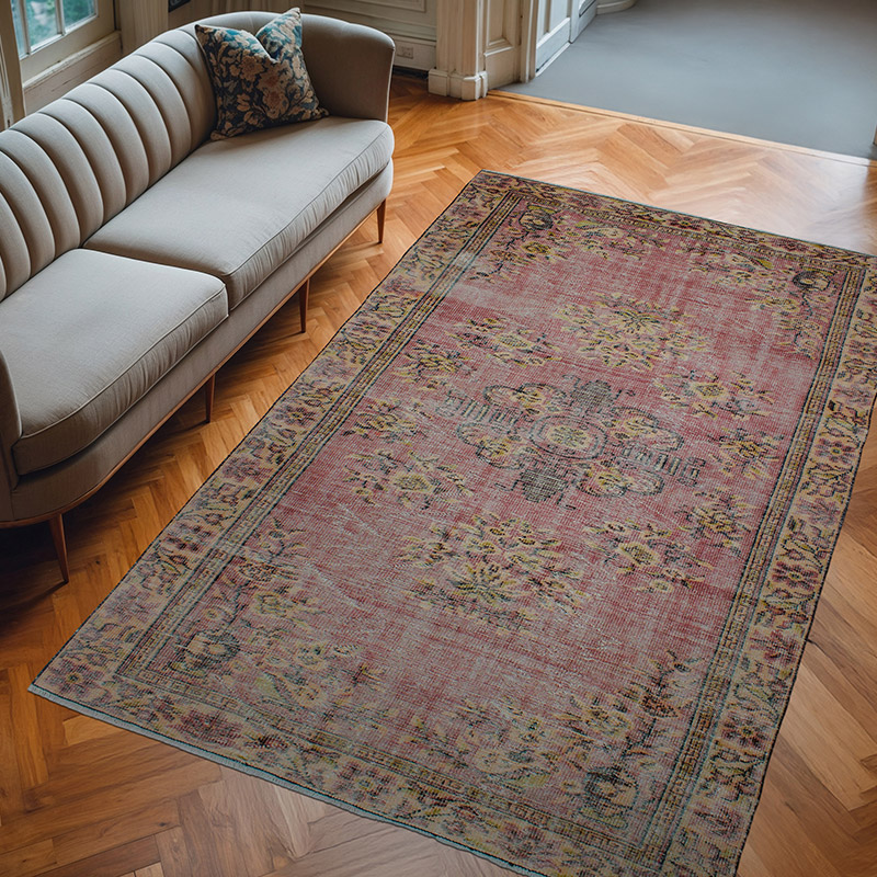 El Dokuma Vintage Halı - 171 cm x 270 cm - K0083054