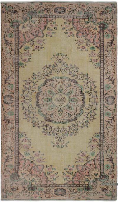 Vintage Turkish Hand-Knotted Rug - 5' 4" x 9' 4" (64" x 112")