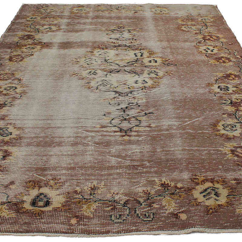Alfombra Vintage Turca Anudada a Mano - 194 cm x 288 cm - K0083057