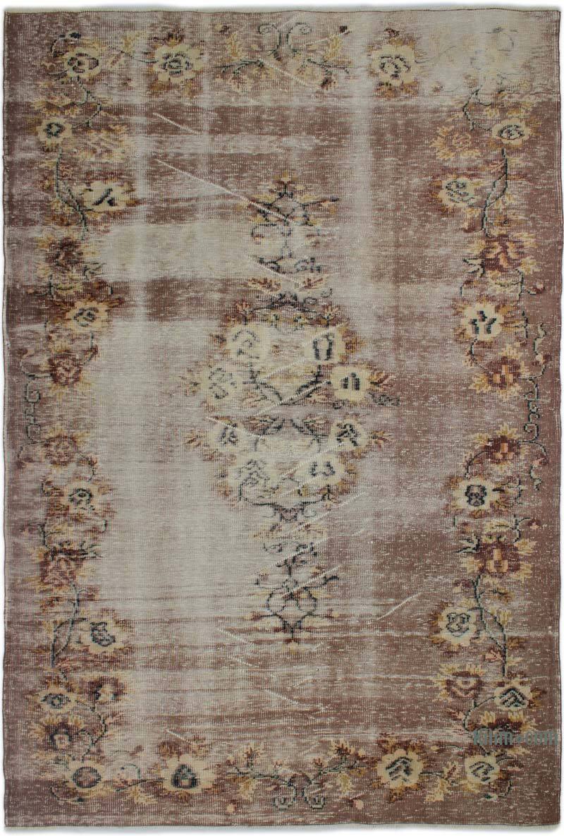 Alfombra Vintage Turca Anudada a Mano - 194 cm x 288 cm - K0083057
