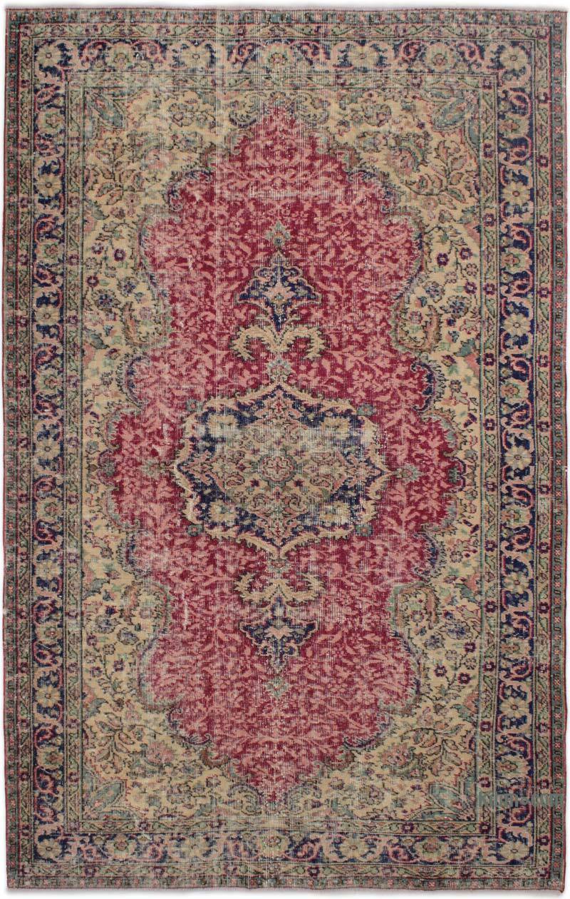 Alfombra Vintage Turca Anudada a Mano - 163 cm x 258 cm - K0083059