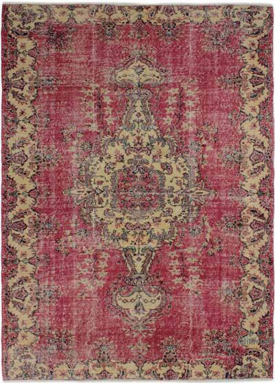 Vintage Turkish Hand-Knotted Rug - 5' 2" x 7' 3" (62" x 87")