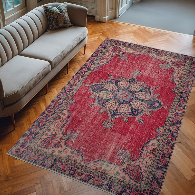 El Dokuma Vintage Halı - 172 cm x 282 cm - K0083062