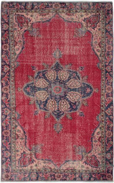 Vintage Turkish Hand-Knotted Rug - 5' 8" x 9' 3" (68" x 111")