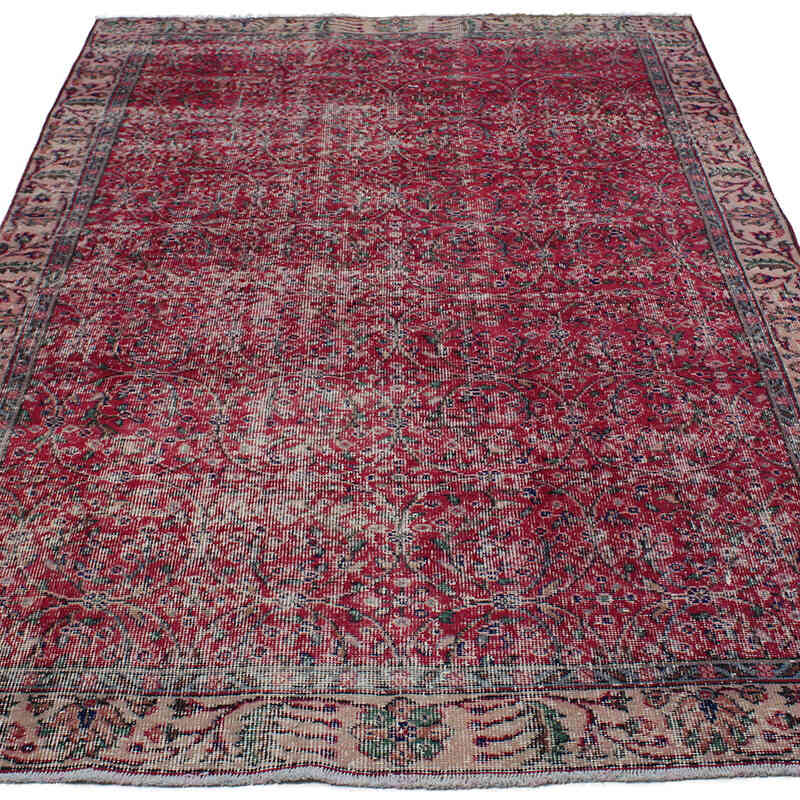 Vintage Turkish Hand-Knotted Rug - 5'  x 8' 3" (60" x 99") - K0083063