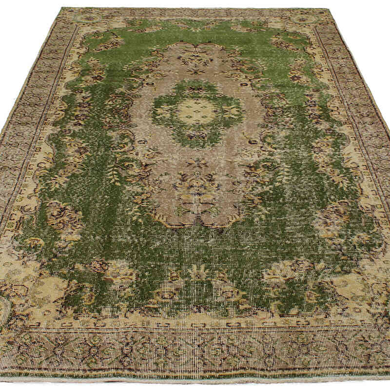 Alfombra Vintage Turca Anudada a Mano - 161 cm x 271 cm - K0083068