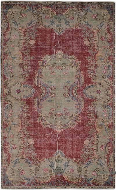 Vintage Turkish Hand-Knotted Rug - 5' 9" x 9' 9" (69" x 117")