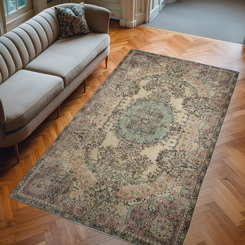 El Dokuma Vintage Halı - 164 cm x 290 cm - K0083071