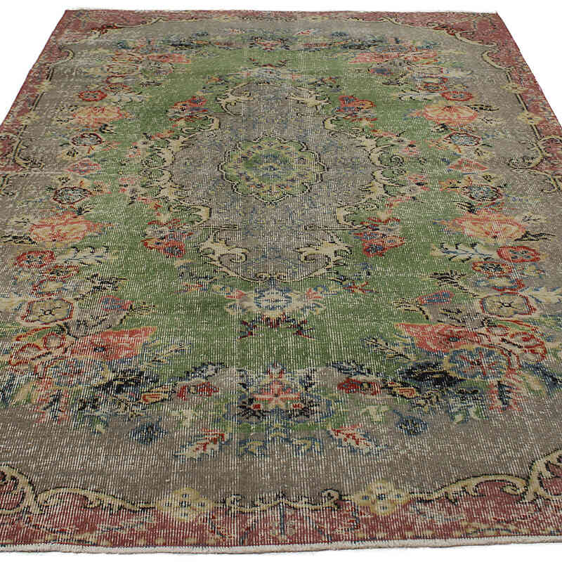 Vintage Turkish Hand-Knotted Rug - 5' 9" x 8' 7" (69" x 103") - K0083072