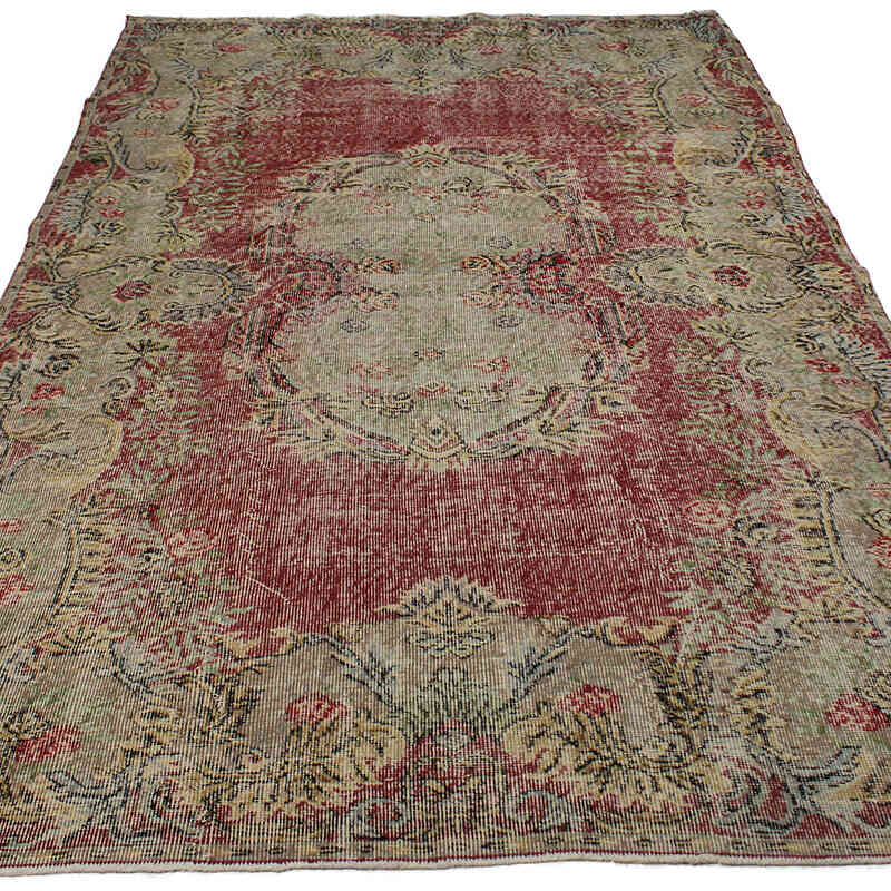Vintage Turkish Hand-Knotted Rug - 5' 8" x 9' 5" (68" x 113") - K0083074