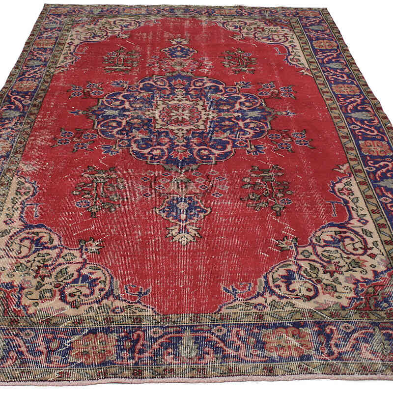 El Dokuma Vintage Halı - 173 cm x 285 cm - K0083075
