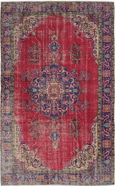 Vintage Turkish Hand-Knotted Rug - 5' 8" x 9' 4" (68" x 112")
