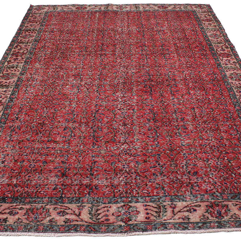 Alfombra Vintage Turca Anudada a Mano - 171 cm x 278 cm - K0083076