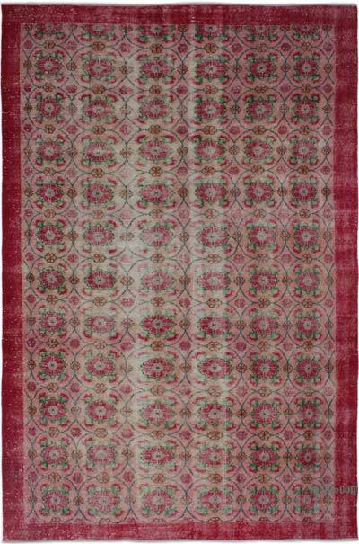 Alfombra Vintage Turca Anudada a Mano - 178 cm x 274 cm