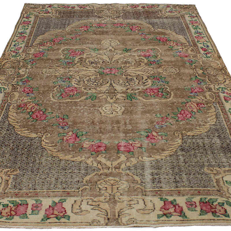 El Dokuma Vintage Halı - 160 cm x 274 cm - K0083080