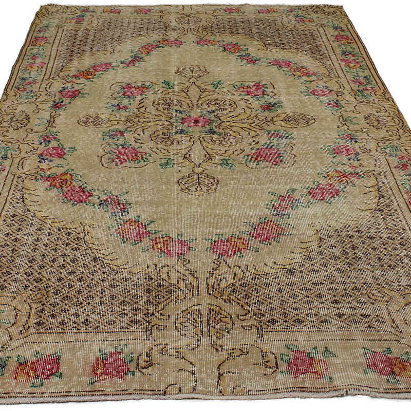 El Dokuma Vintage Halı - 161 cm x 265 cm - K0083081