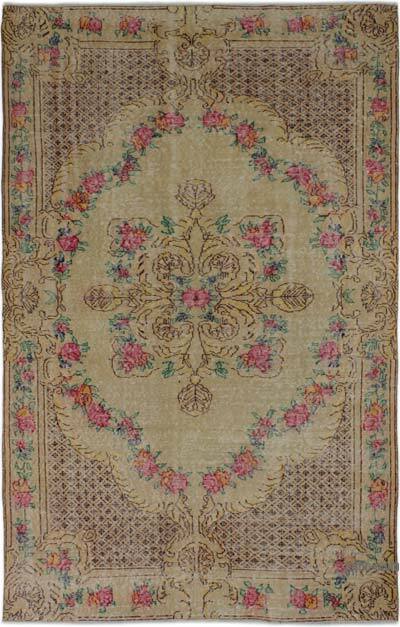 Vintage Turkish Hand-Knotted Rug - 5' 3" x 8' 8" (63" x 104")