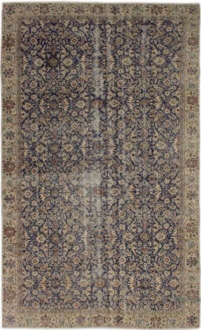 Vintage Turkish Hand-Knotted Rug - 5' 5" x 9' 4" (65" x 112")