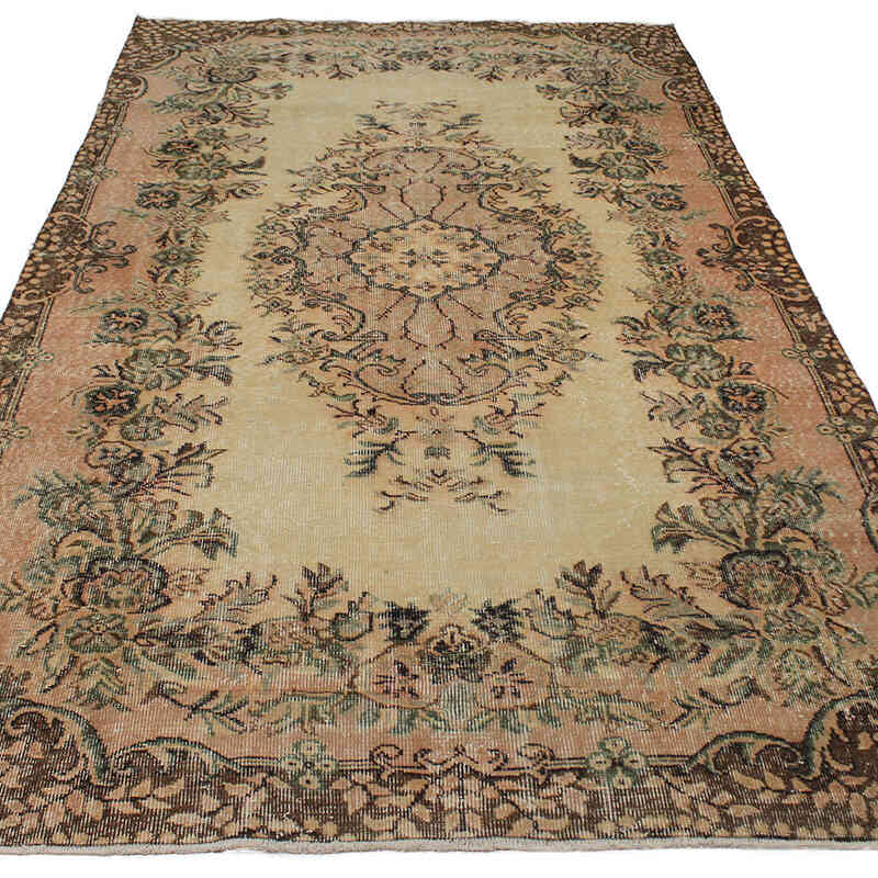 Vintage Turkish Hand-Knotted Rug - 5' 3" x 9' 3" (63" x 111") - K0083085