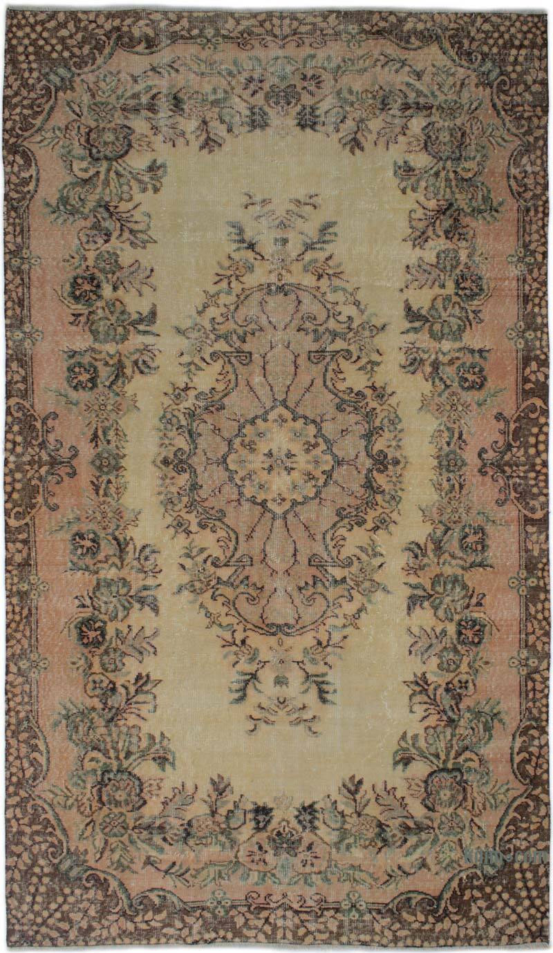 Vintage Turkish Hand-Knotted Rug - 5' 3" x 9' 3" (63" x 111") - K0083085