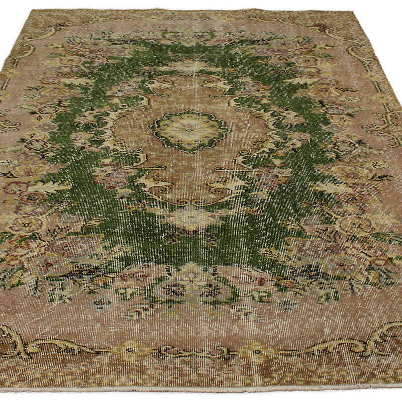 Vintage Turkish Hand-Knotted Rug - 4' 11" x 7' 8" (59" x 92") - K0083086