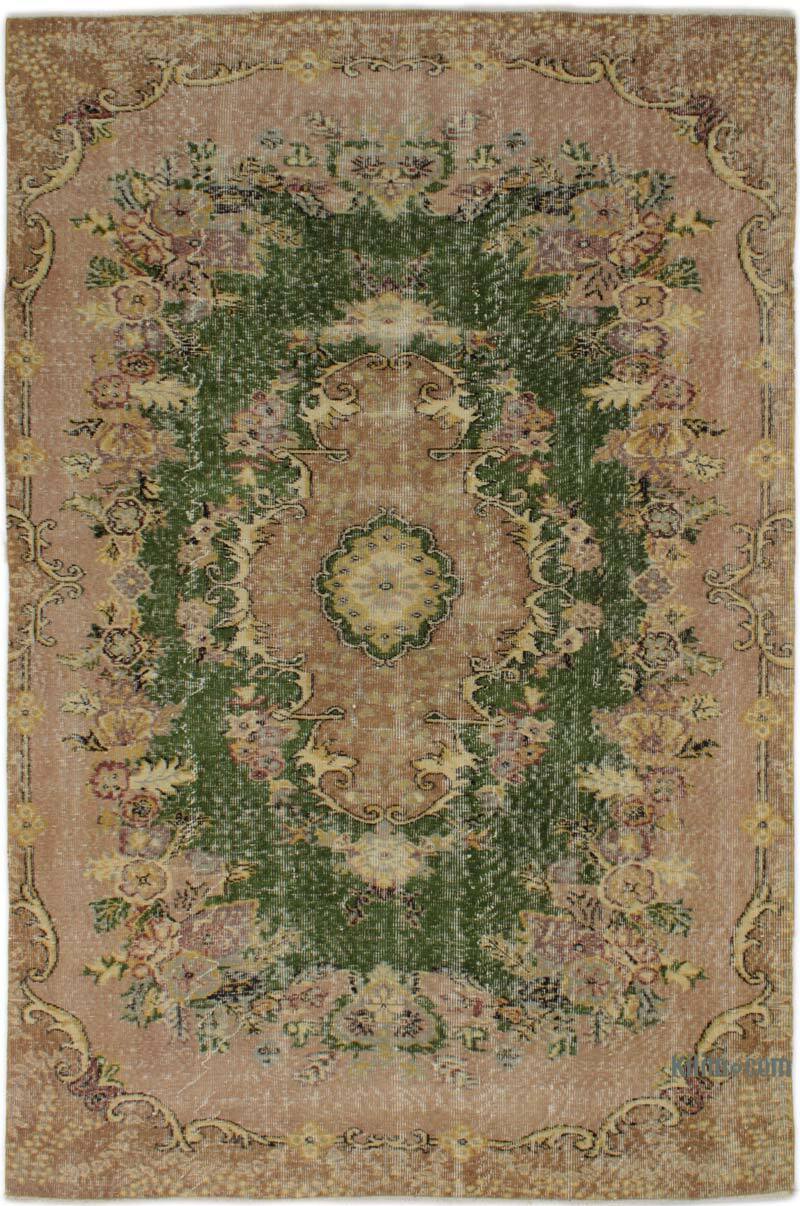 Vintage Turkish Hand-Knotted Rug - 4' 11" x 7' 8" (59" x 92") - K0083086