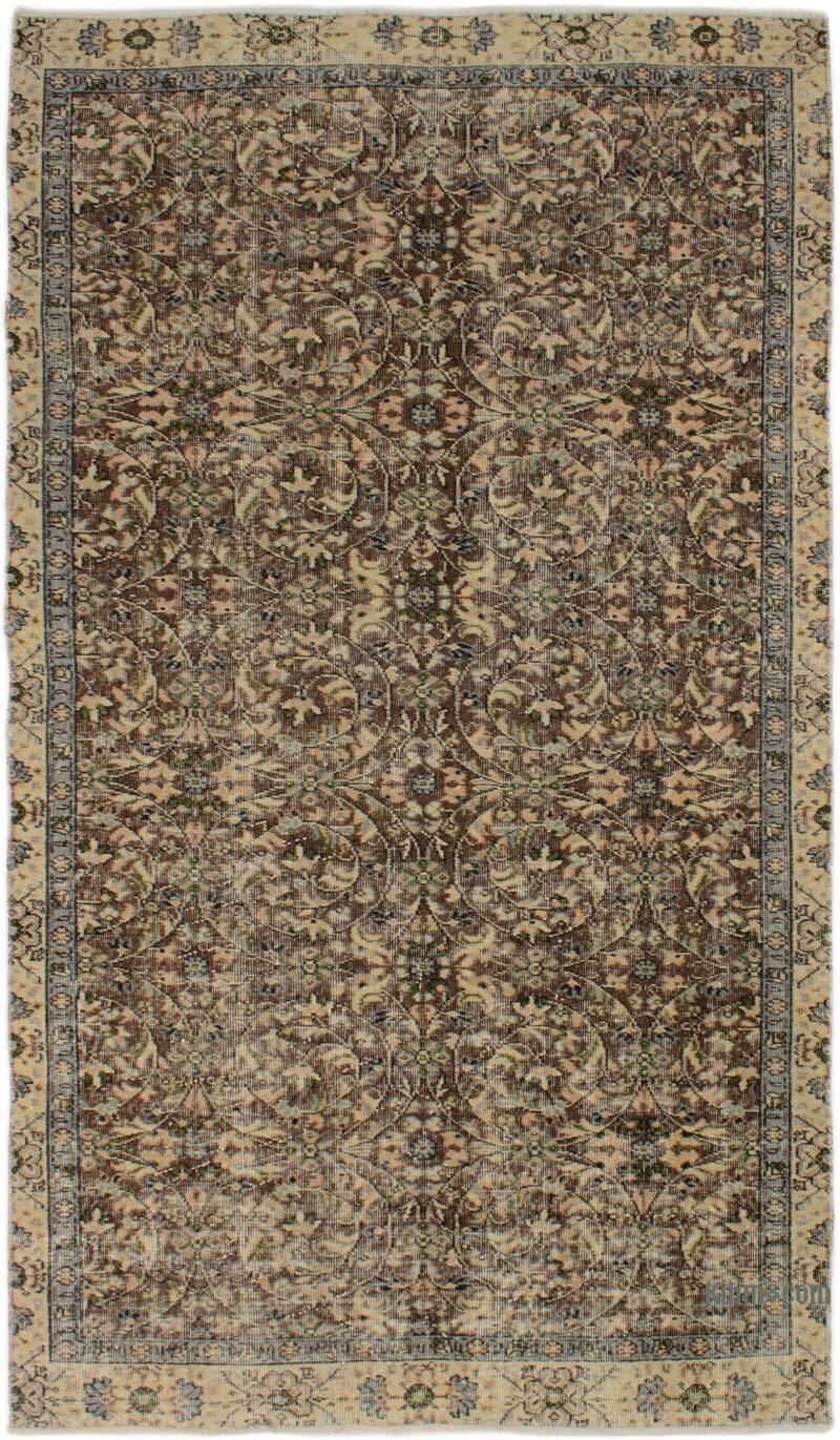 Alfombra Vintage Turca Anudada a Mano - 143 cm x 250 cm - K0083087