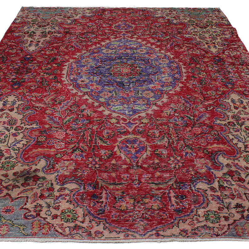 El Dokuma Vintage Halı - 189 cm x 278 cm - K0083089