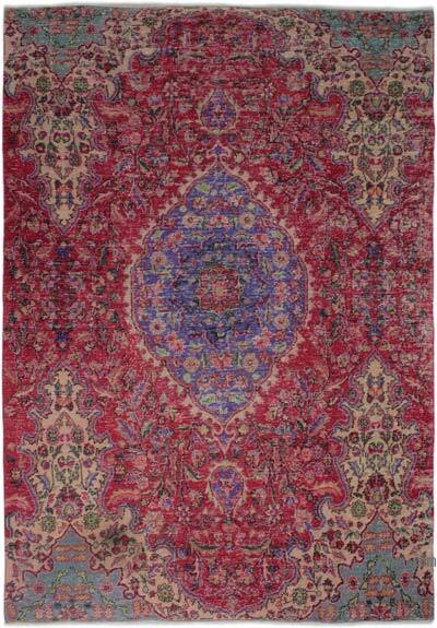 Alfombra Vintage Turca Anudada a Mano - 189 cm x 278 cm