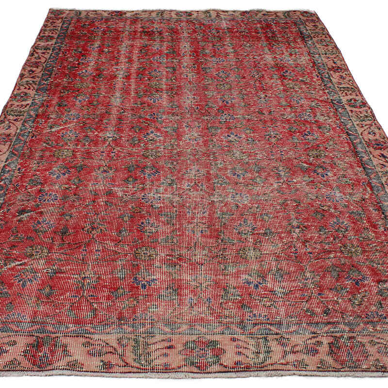 Alfombra Vintage Turca Anudada a Mano - 161 cm x 276 cm - K0083090