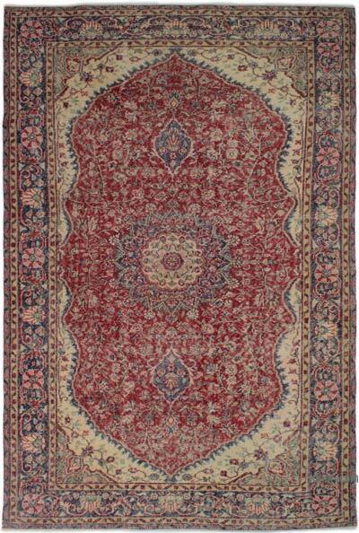 Vintage Turkish Hand-Knotted Rug - 6' 1" x 9' 5" (73" x 113")